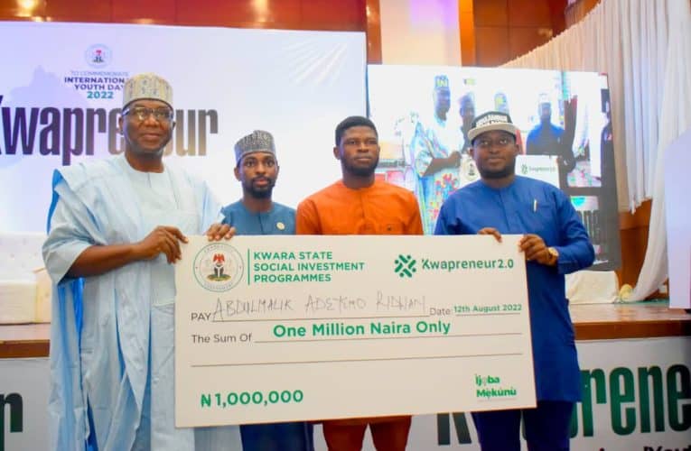 IYD: Kwara Government supports 100 youths with N1m grant each