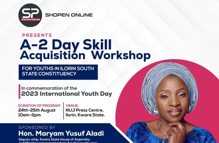 IYD: Sho pen Online partners Kwara Lawmaker to train Youths on skill Acquisition