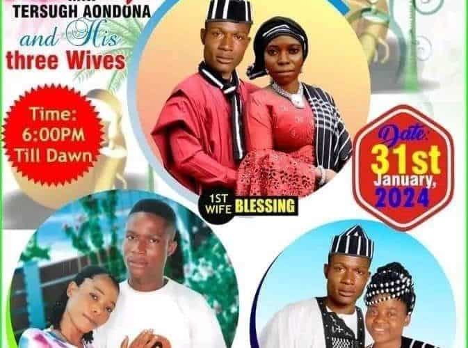 Man set to Marry Three women same day in Benue