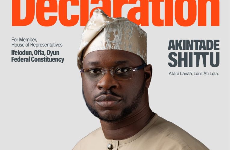 2027: Akintade Shittu Declares for Rep Seat in Offa on Sunday